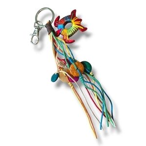 NEW! Turtle / Bead Boho key chain /purse